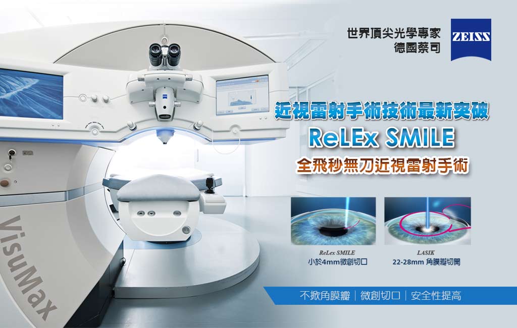 近視雷射手術技術最新突破 ReLex smile