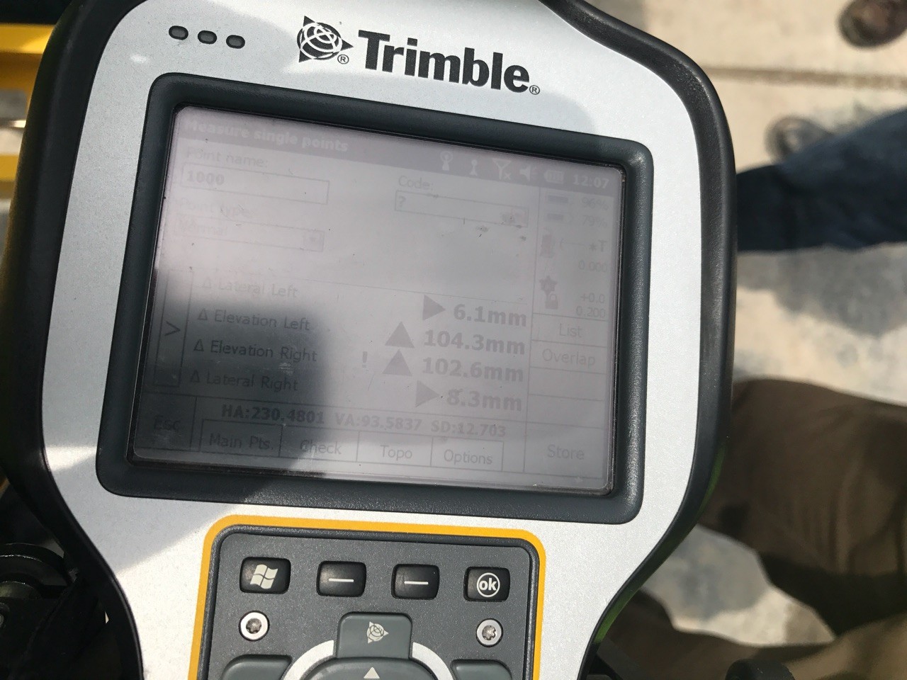 Trimble Gedo軌道測量